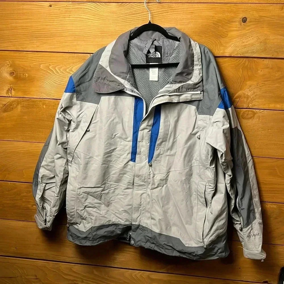 The north face men’s‎ winter jacket gray blue XL Hyvent tri climate winter warm - Picture 1 of 12